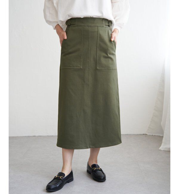 ikka「GOKU楽Iラインタイトスカート」|スカート|