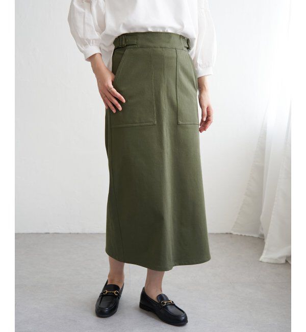 ikka「GOKU楽Iラインタイトスカート」|スカート|