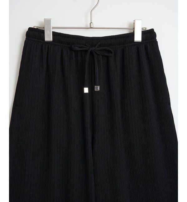 ikka「ジャガードプリーツワイドパンツ」|その他|