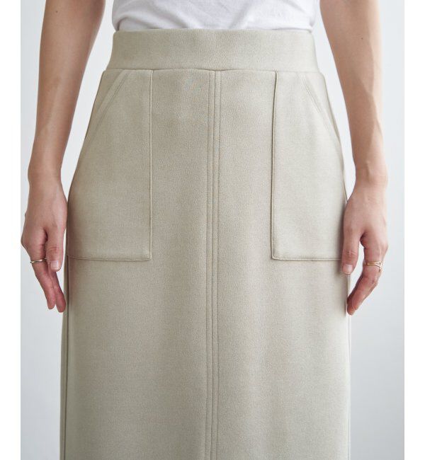 ikka「フェイクスエードスカート」|スカート|