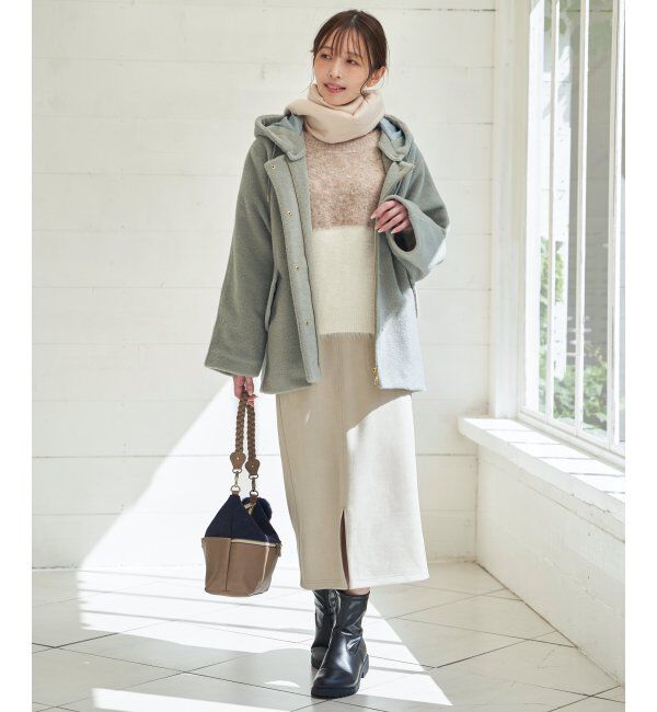 ikka「フェイクスエードスカート」|スカート|