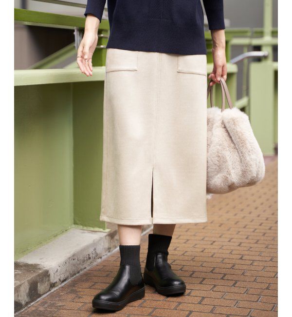 ikka「フェイクスエードスカート」|スカート|