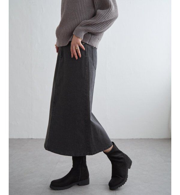 ikka「デニムロングスカート」|スカート|