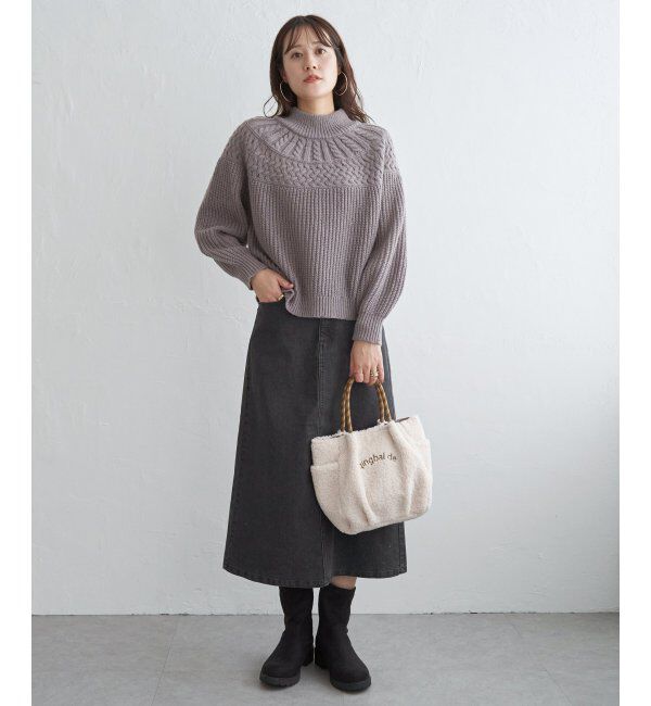 ikka「デニムロングスカート」|スカート|