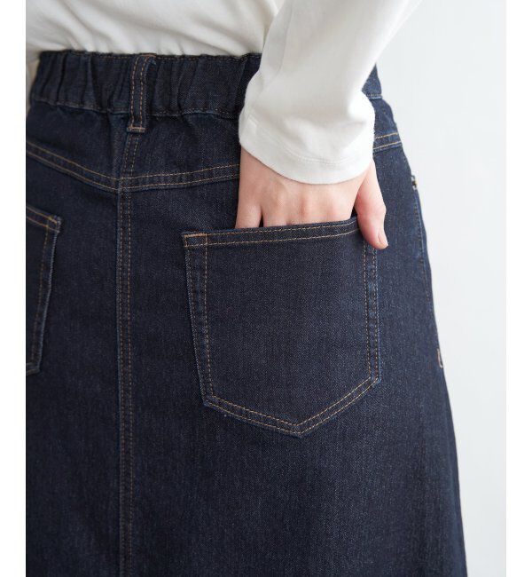ikka「デニムロングスカート」|スカート|