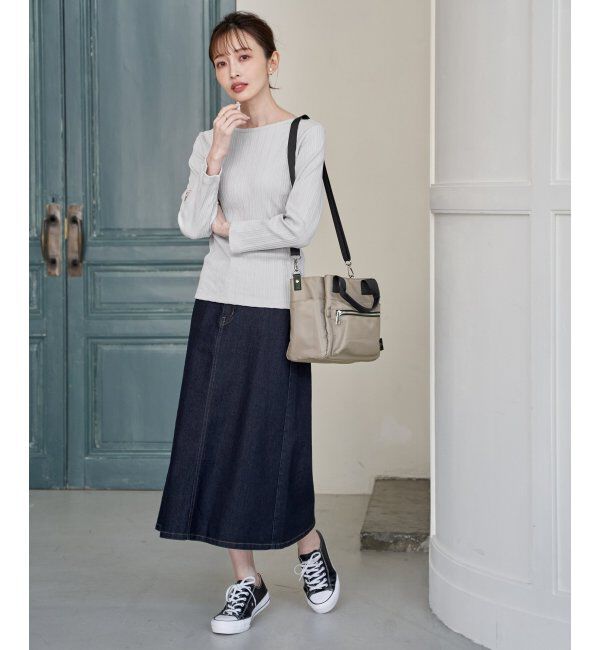 ikka「デニムロングスカート」|スカート|