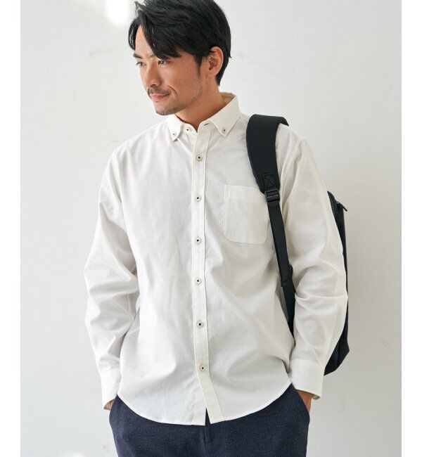 ikka「イージーケアソフトOXスイスカラーボタンダウンシャツ」|シャツ・ブラウス|