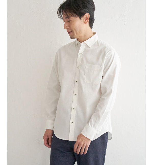 ikka「イージーケアソフトOXスイスカラーボタンダウンシャツ」|シャツ・ブラウス|