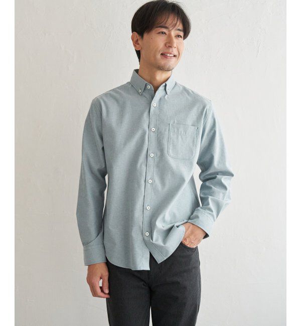 ikka「イージーケアソフトOXスイスカラーボタンダウンシャツ」|シャツ・ブラウス|