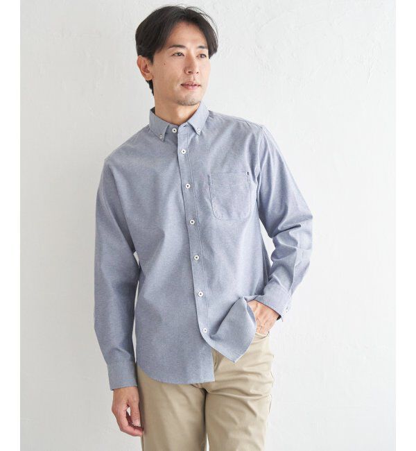 ikka「イージーケアソフトOXスイスカラーボタンダウンシャツ」|シャツ・ブラウス|