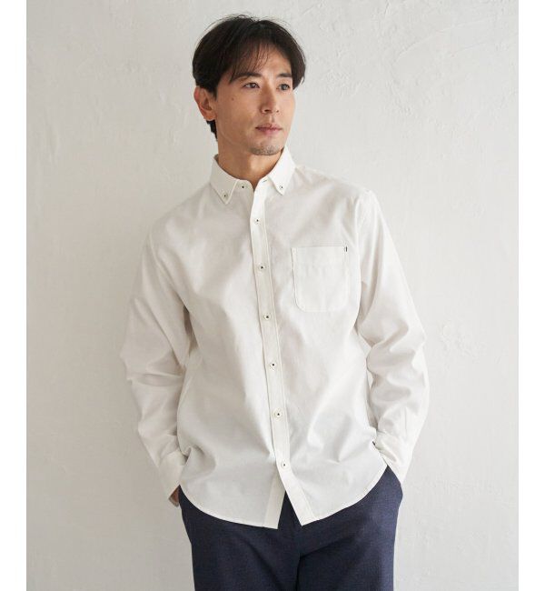 ikka「イージーケアソフトOXスイスカラーボタンダウンシャツ」|シャツ・ブラウス|