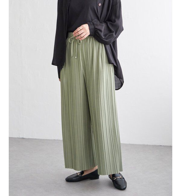 ikka「カットプリーツワイドパンツ【親子コーデ】」|その他|