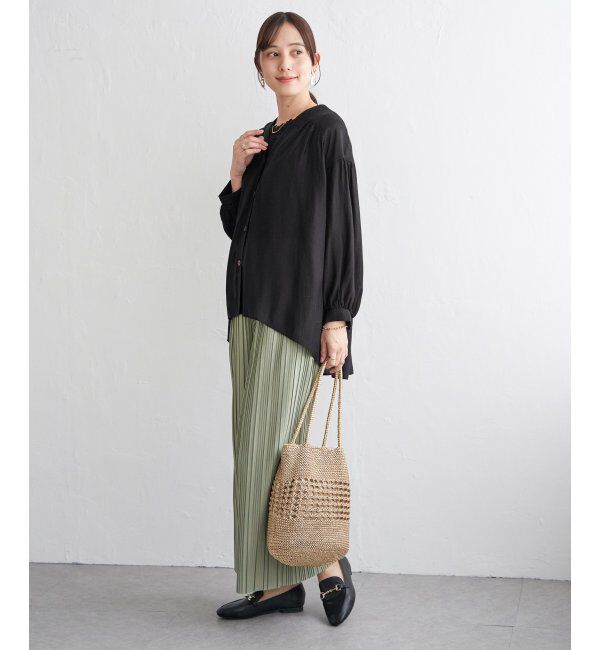 ikka「カットプリーツワイドパンツ【親子コーデ】」|その他|