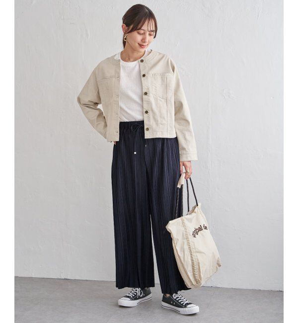 ikka「カットプリーツワイドパンツ【親子コーデ】」|その他|