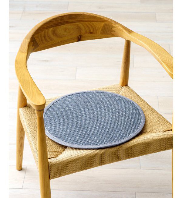 Lbc with Life「デニム 竹チェアパッド」|クッション・クッションカバー|