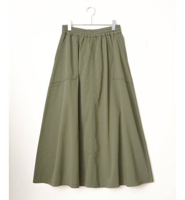 Lbc with Life「デニムコットンワークフレアスカート」|スカート|