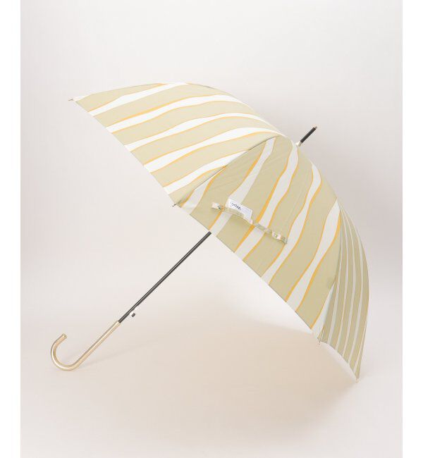 Lbc with Life「ニュアンスストライプ長傘 雨傘 晴雨兼用」|傘|ベージュ