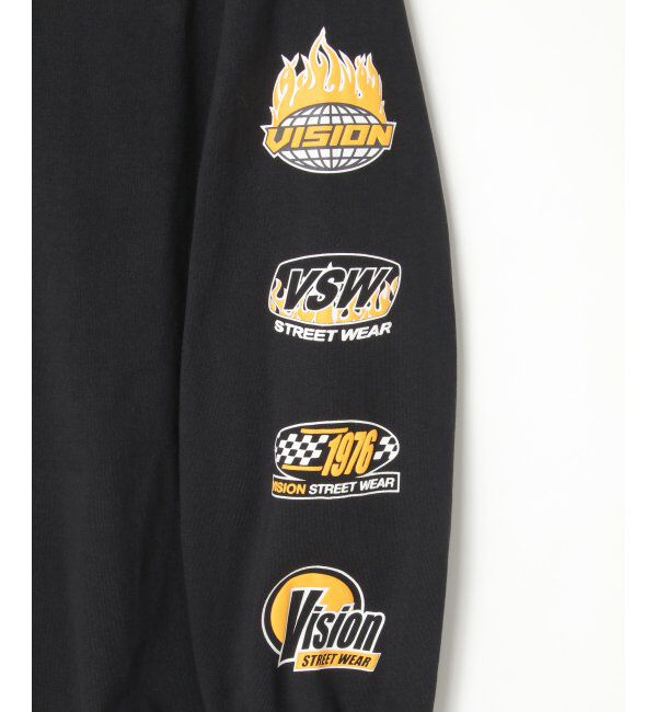 VENCE share style「VISION STREET WEAR ヴィジョンストリートウェア ロゴ袖プリントロンTシャツ」|Tシャツ・カットソー|