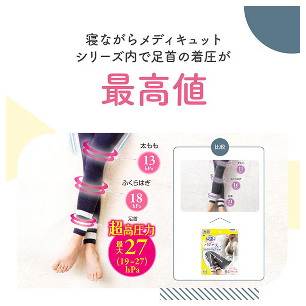 メディキュット「メディキュット モフっとキュッと パジャマレギンスEX (Mサイズ/1足)」|フットケア|