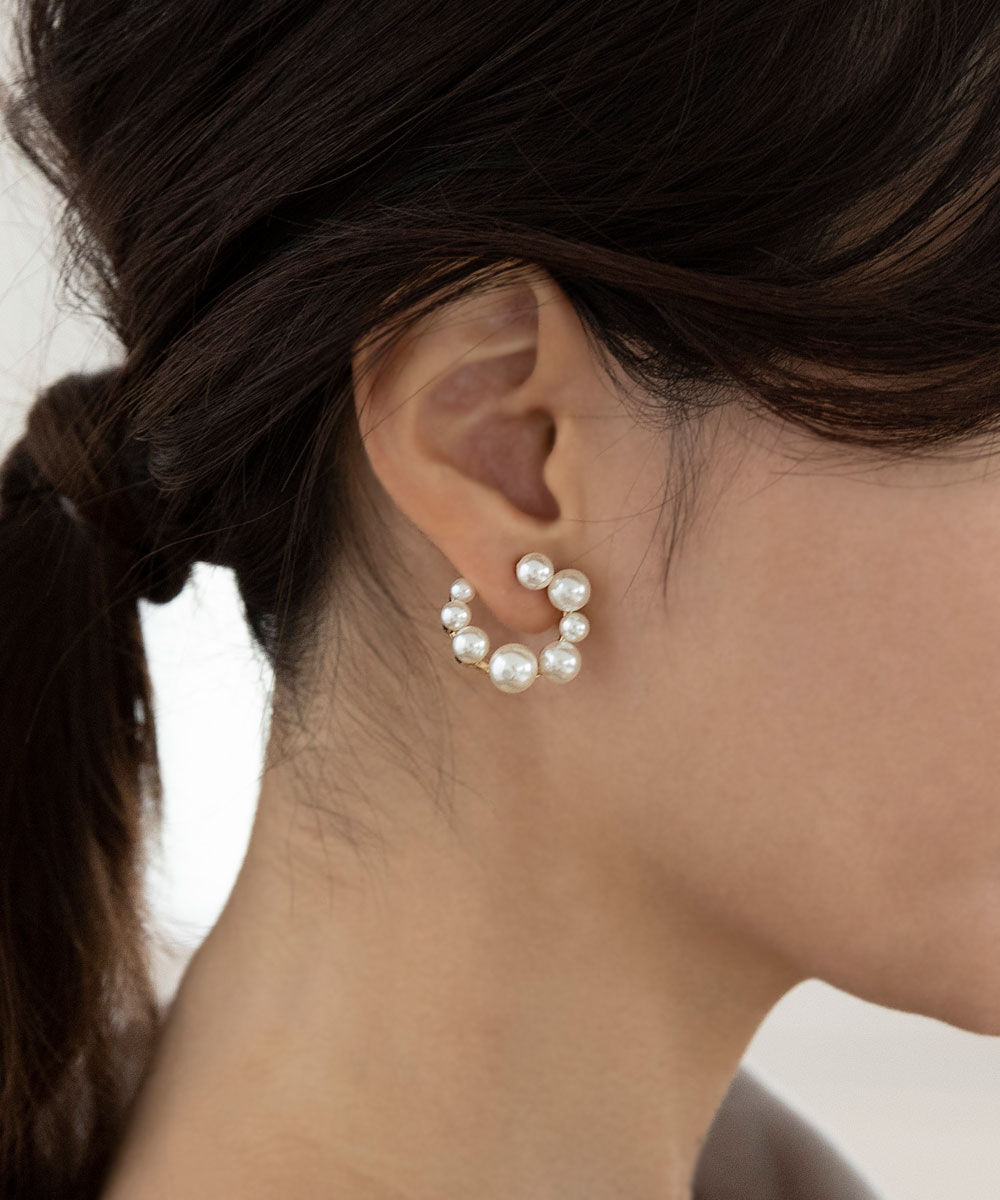 colleca la「パールサークルイヤリング」|イヤリング|ゴールド