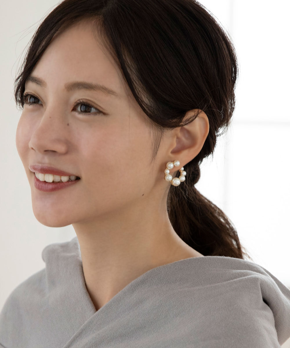 colleca la「パールサークルイヤリング」|イヤリング|