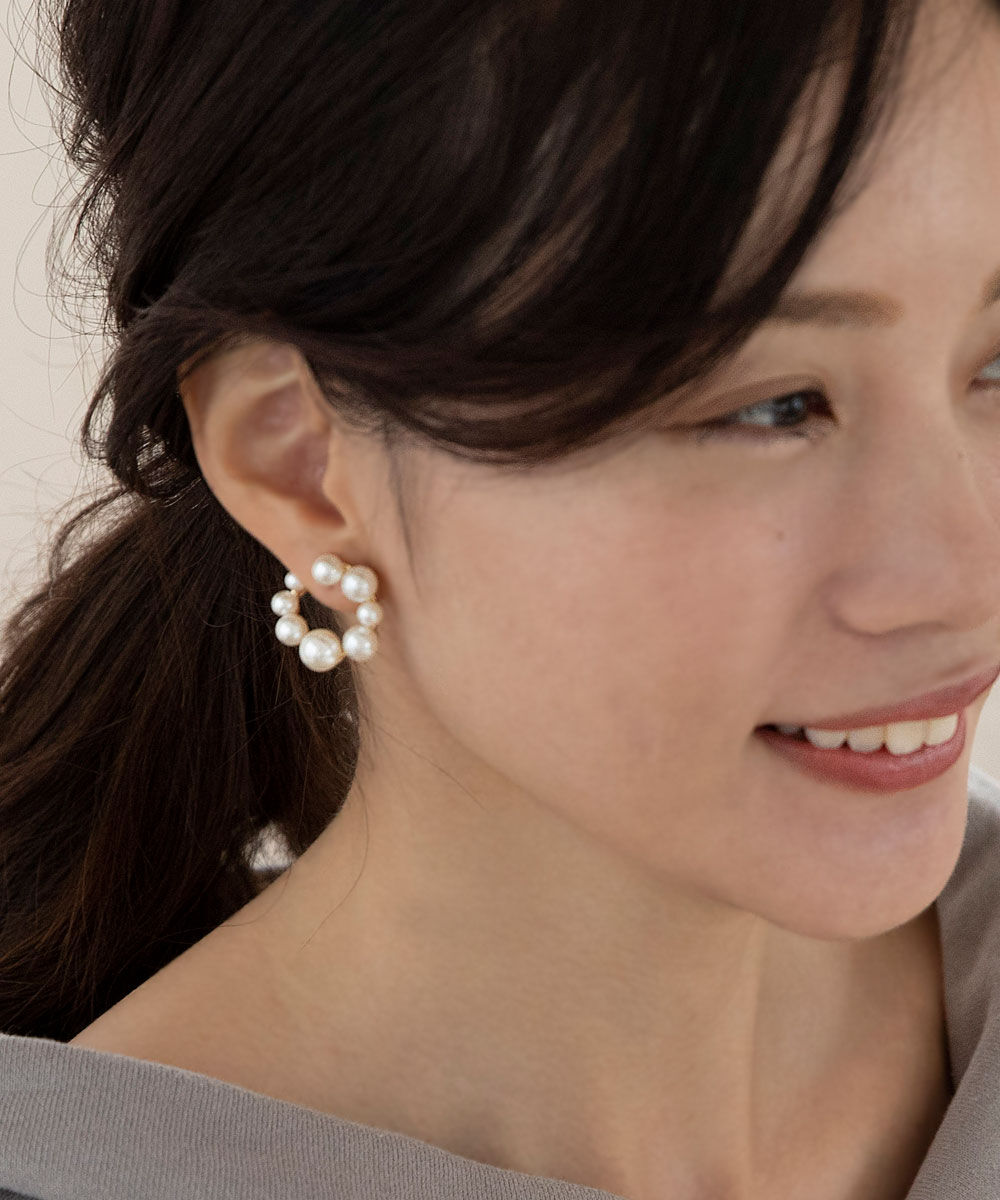colleca la「パールサークルイヤリング」|イヤリング|