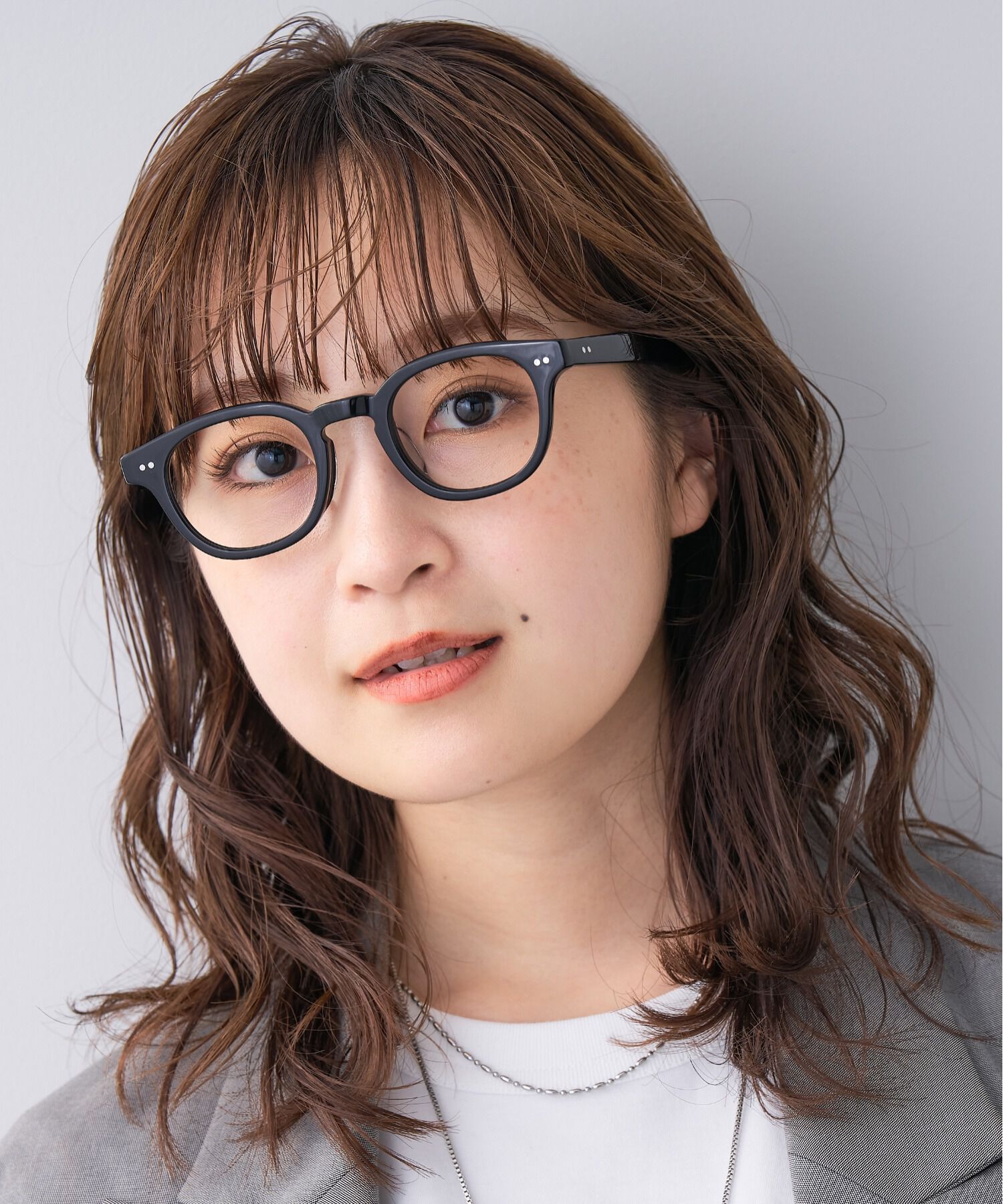  「ウェリントン型 ｜太縁メガネ｜黒縁メガネ｜ ユニセックス｜CLASSIC レンズ交換券付き」|メガネ|