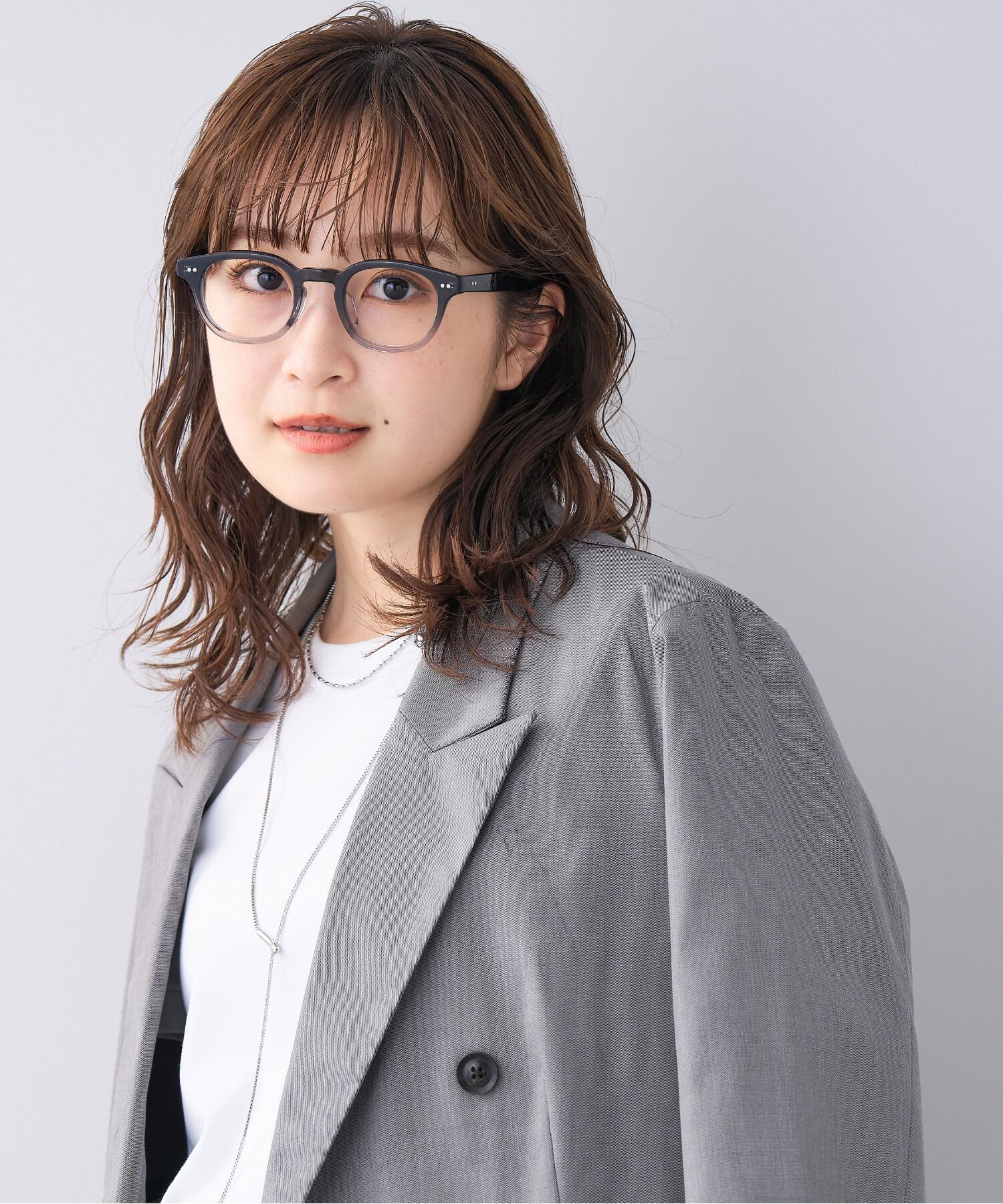  「ウェリントン型 ｜太縁メガネ｜黒縁メガネ｜ ユニセックス｜CLASSIC レンズ交換券付き」|メガネ|