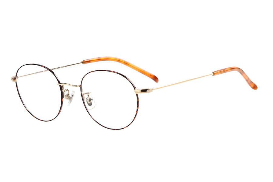  「ボストン型 メガネ｜メタルフレーム ｜ Zoff CLASSIC｜レンズ交換券付き ピンク ゴールド ブラウン」|メガネ|