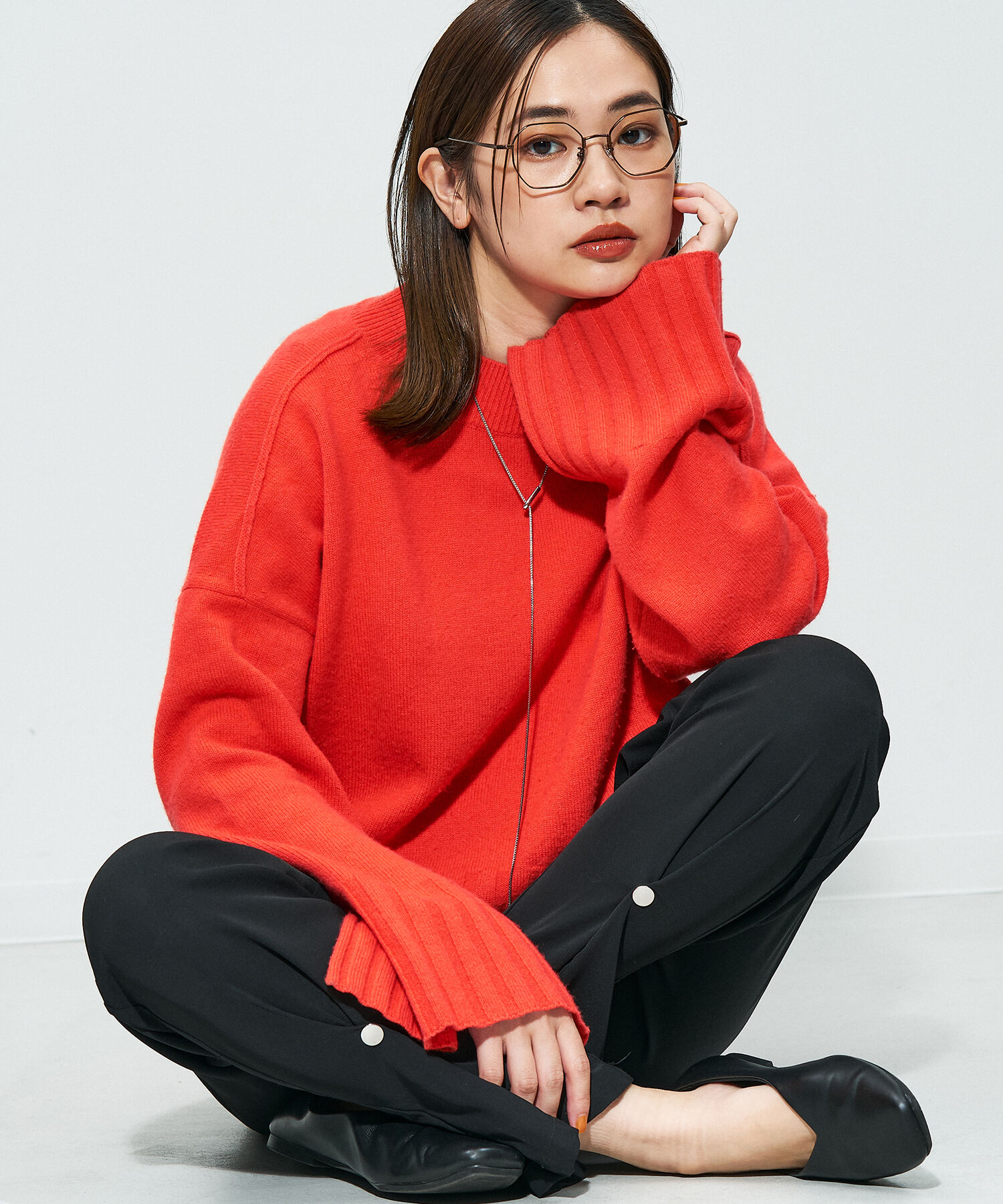  「Zoff｜STUDIO SEVEN｜ウェリントン型 メガネ チタン 軽量 多角形 メタルフレーム レンズ交換券付き 」|メガネ|