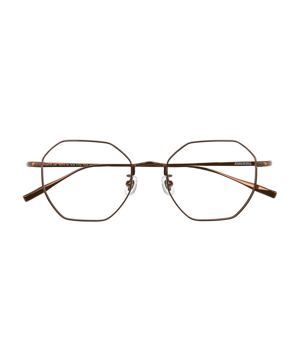  「Zoff｜STUDIO SEVEN｜ウェリントン型 メガネ チタン 軽量 多角形 メタルフレーム レンズ交換券付き 」|メガネ|