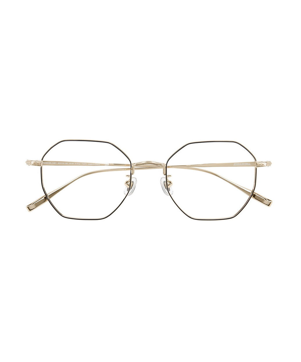  「Zoff｜STUDIO SEVEN｜ウェリントン型 メガネ チタン 軽量 多角形 メタルフレーム レンズ交換券付き 」|メガネ|