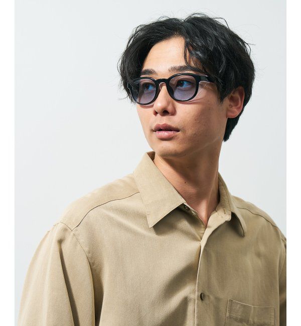  「ウェリントン型 花粉/飛沫対策 サングラス  (Zoff PROTECT 2WAY)  花粉メガネ メガネ 紫外線防止 UVカット」|サングラス|