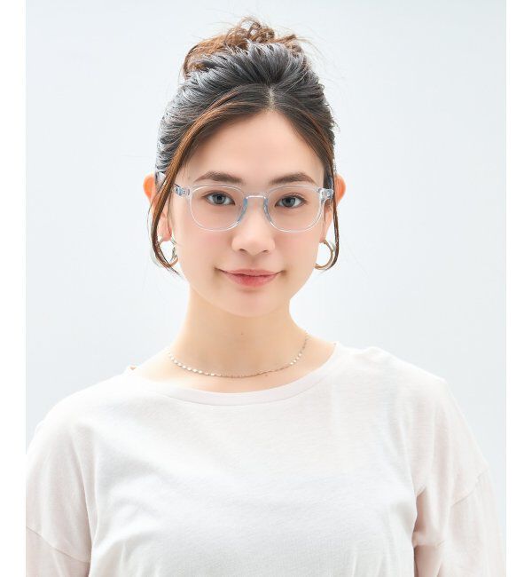  「[ミッキーマウス モデル]型 メガネ ディズニー 軽量 可愛い Disney Collection レンズ交換券付」|メガネ|薄ブルー