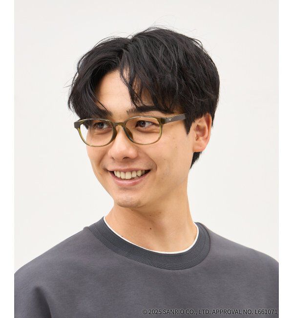  「Zoff｜はぴだんぶい ウェリントン型 メガネ｜伊達・度付きメガネ｜グッズ   レンズ交換券付」|メガネ|