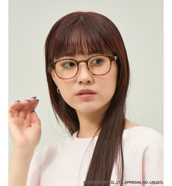  「Zoff｜はぴだんぶい 【けろけろけろっぴ モデル】メガネ｜伊達・度付きメガネ｜グッズ   レンズ交換券付」|メガネ|