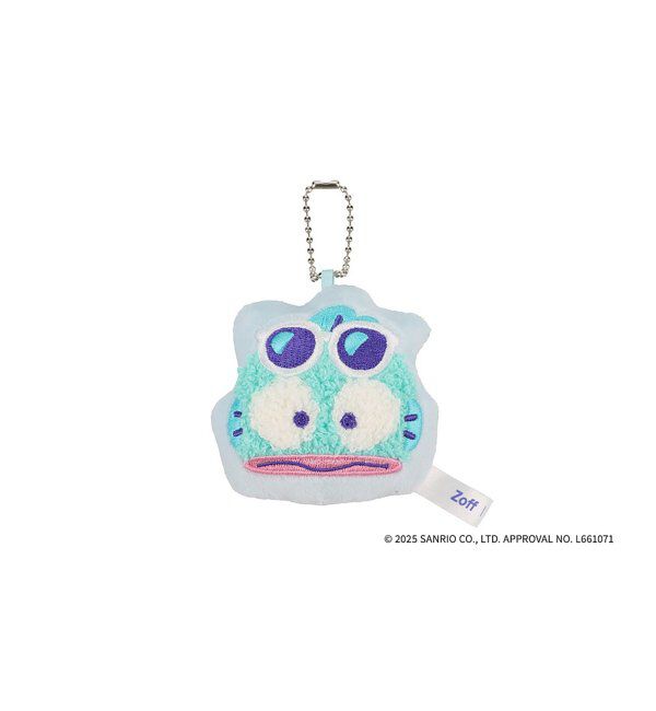  「Zoff｜はぴだんぶい メガネ・サングラス拭き（キーホルダー付き）｜刺繍 スマホクロス｜ギフト グッズ  」|サングラス|薄ブルー