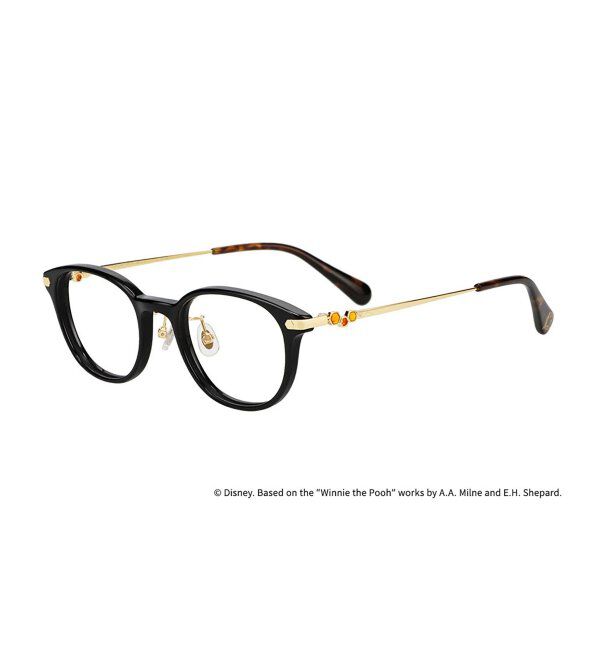  「 ウェリントン型 メガネ | 軽量、眼鏡、くまのプーさん Zoff  レンズ交換券付 レンズ交換券付」|メガネ|