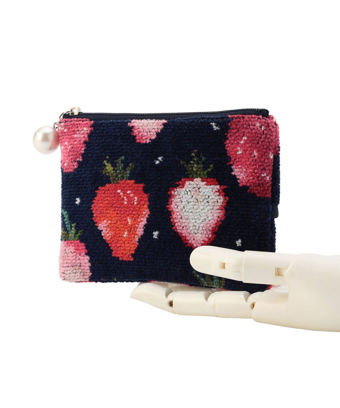 LOVERARY BY FEILER「ストロベリードット　ティッシュポーチ　L/STD-257345」|ポーチ|