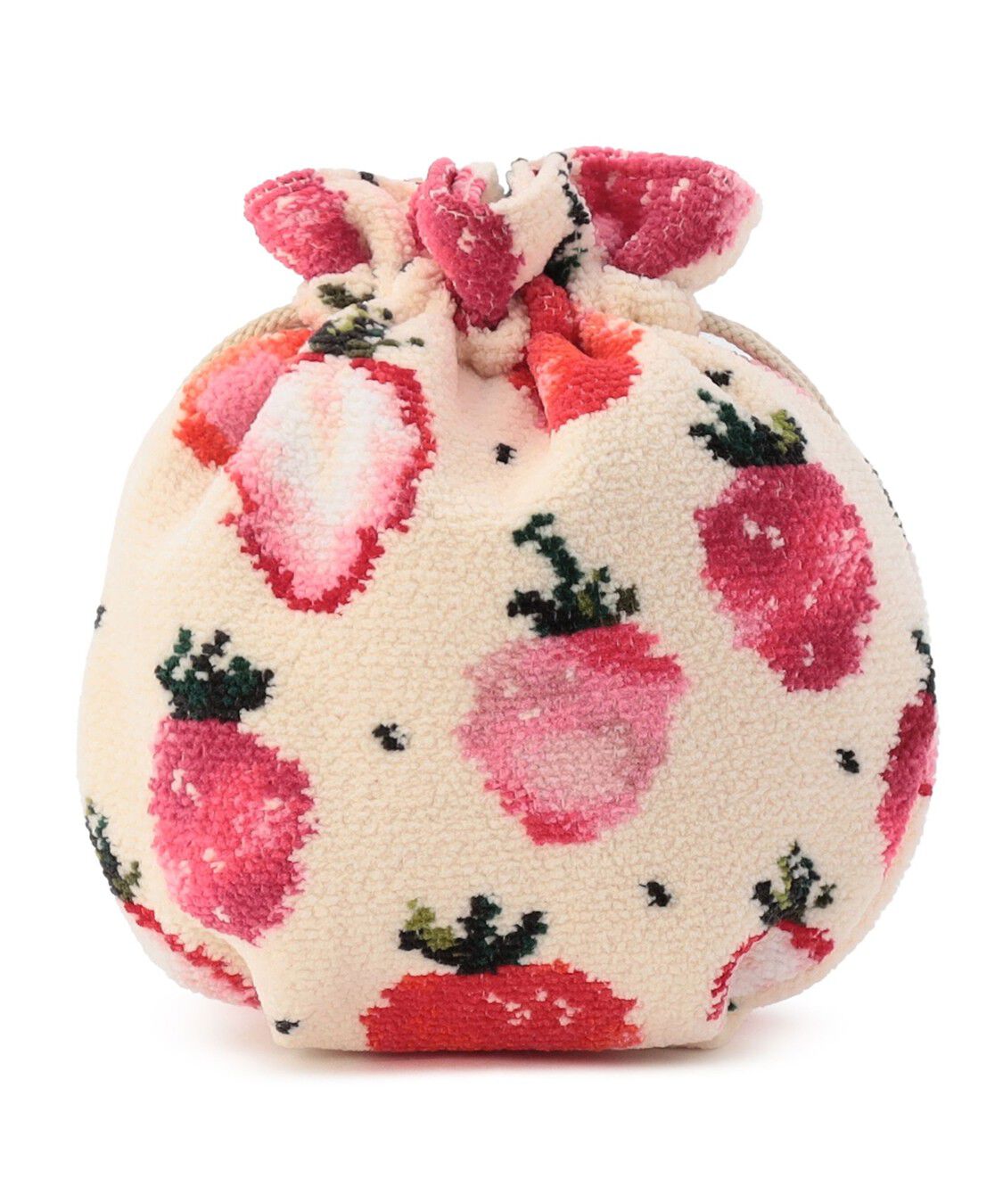 LOVERARY BY FEILER「ストロベリードット　巾着　L/STD-257346」|ポーチ|