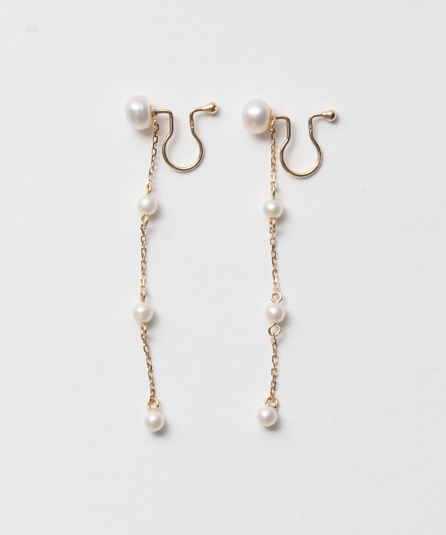 JUPITER「【K10】スノーパールイヤリング」|イヤリング|