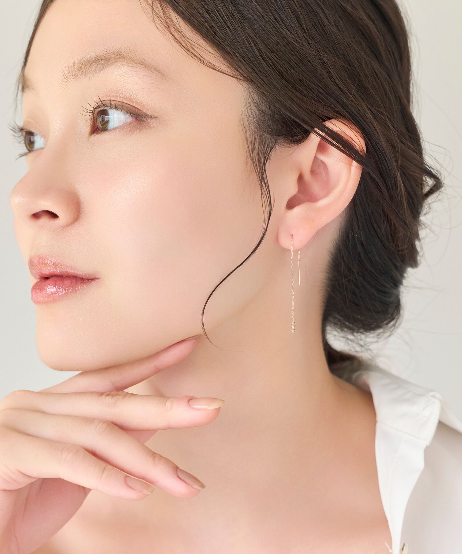  「【K10】スウィングビジューアメリカンピアス/BOX付き」|ピアス|