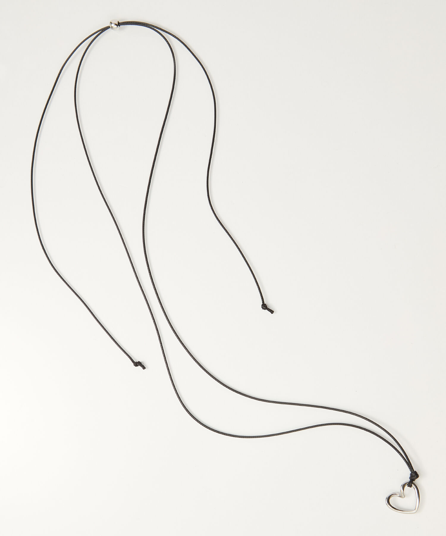 Phoebe「ワンストロークハートコードチョーカーネックレス」|ネックレス|