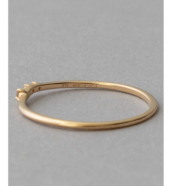 ete「[レイヤード] K10YG ブラウンダイヤモンド リング」|リング|