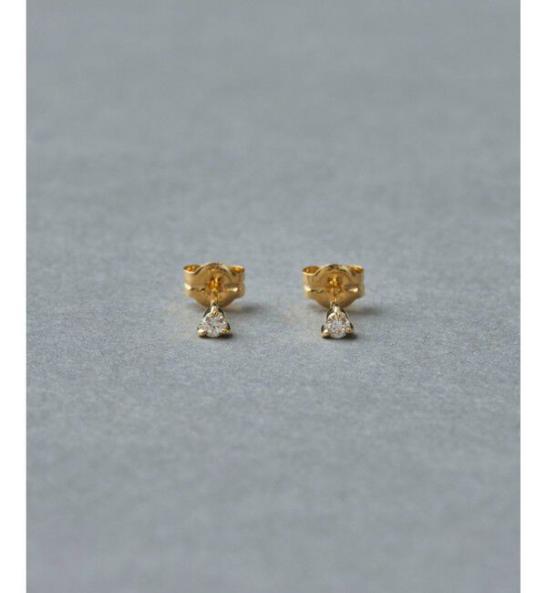 ete「K10YG ダイヤモンド ピアス」|ピアス|イエローゴールド