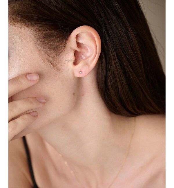 ete「K10YG ダイヤモンド ピアス」|ピアス|