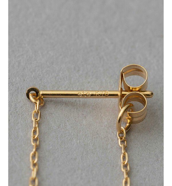 ete「K18YG e_Grain バイカラー ピアス」|ピアス|