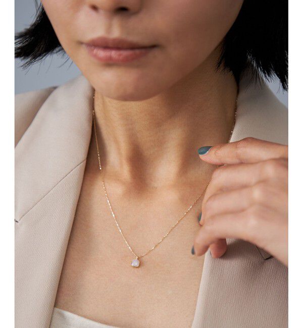 Jouete「[オパール] K10YG ネックレス スクエア」|ネックレス|