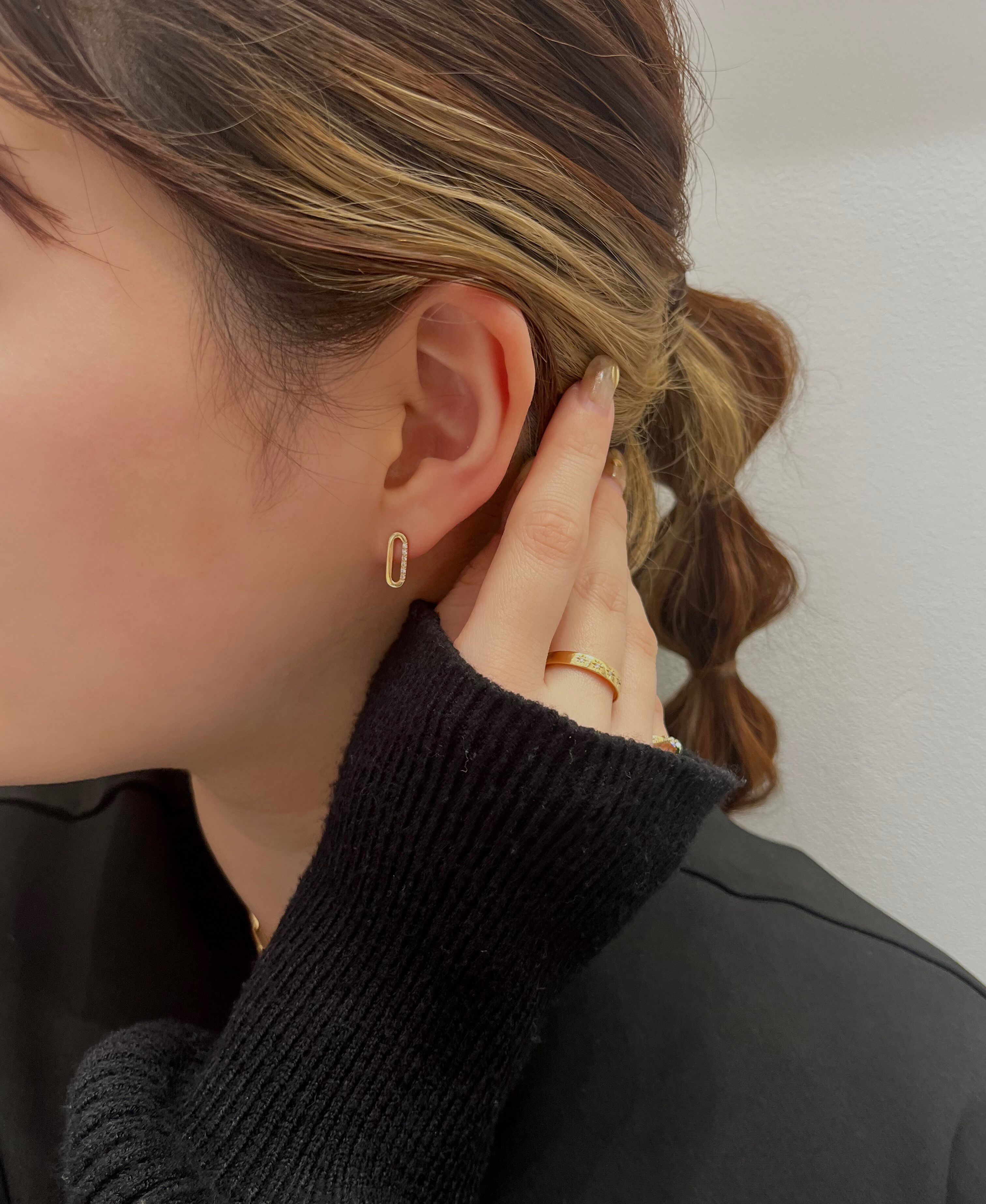 STAR JEWELRY「DIAMOND LINK CHAIN」|ピアス|