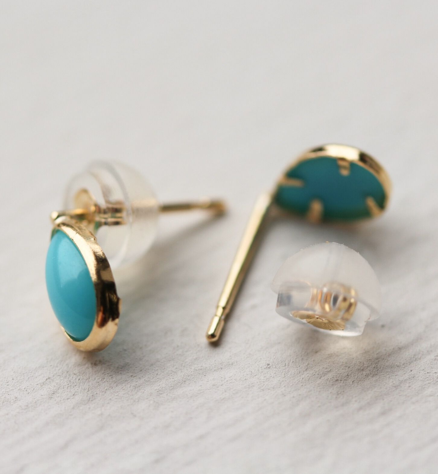  「ターコイズ ピアス | K18」|ピアス|